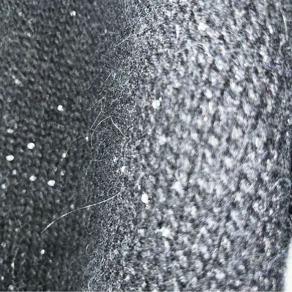 TONET Alpaca blend Black Hooded Zip-Up Reversible Jacket made In Italy - Picture 4 of 13